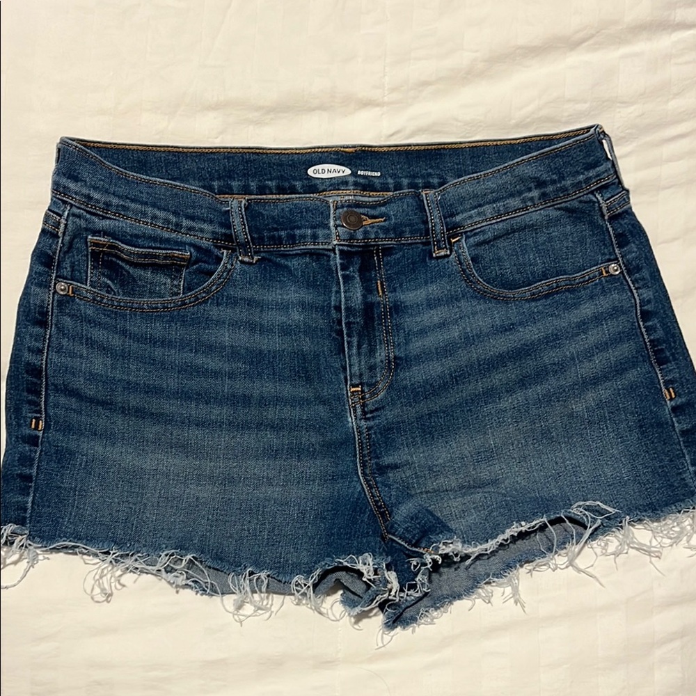 Old Navy Women's Boyfriend Blue Denim Shorts